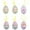 Pink, variant on Lmueinov 6PCS Easter Hanging Eggs - Colorful Painting Easter Egg Ornaments, Spring Hanging Egg Ornament for Easter Tree Home Party DIY Craft Decoration