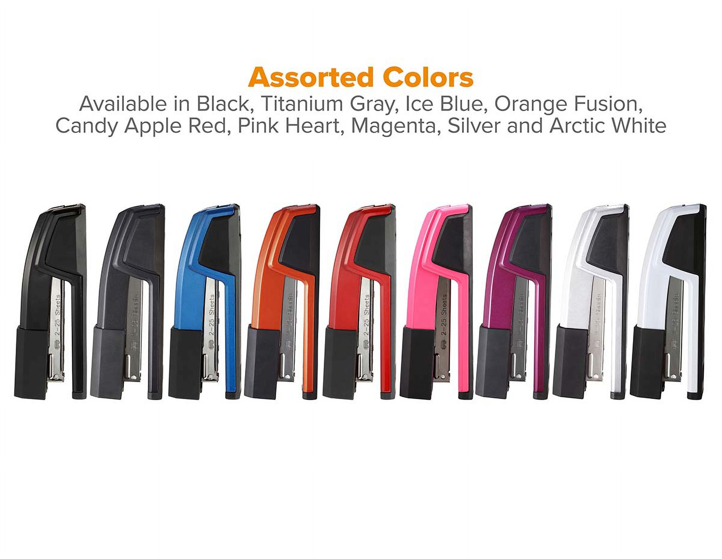 Bostitch Antimicrobial Epic Stapler, 25-Sheet Capacity, Blue