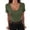 Army Green, variant on Women Short Sleeve V Neck Ribbed Knit Fitted Shirts, Basic Tees Tops 2026 Summer Casual T-Shirts Going Out Outfits, Summer Casual T-Shirts Going Out Outfits Army Green L