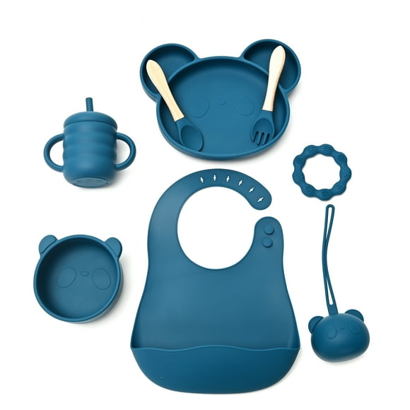 Set de alimentación para bebé Match & Enjoy silicona Platos Babero vaso