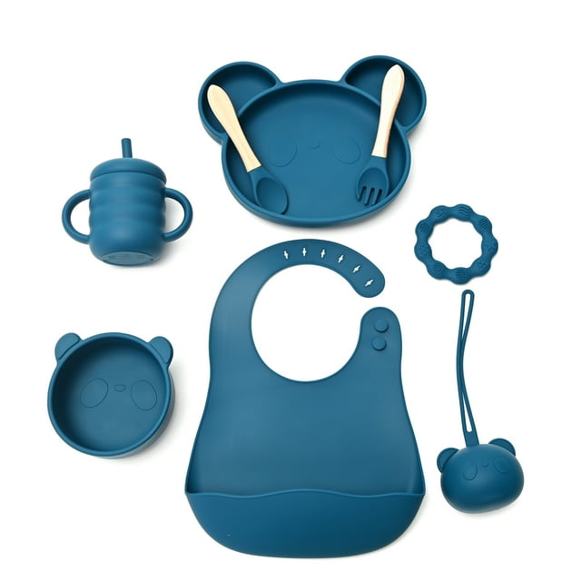 Set de alimentación para bebé Match & Enjoy silicona Platos Babero vaso