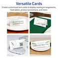 thumbnail image 4 of Avery Printable Tent Cards, 3.5" x 11", Glossy White, 25ct, 4 of 11