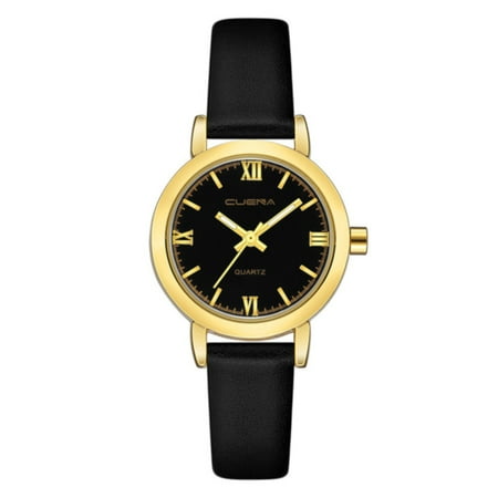 Woman Quality Fashion SmallFace Black Band Black Face Casual Work (Best Quality Watches In The World)