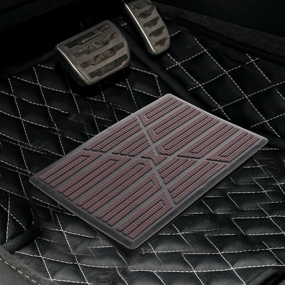 BESTYASH Coffee Color Vehicle Foot Pedal Pad Anti- Car Floor Mat for and Enhanced Safety