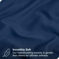thumbnail image 4 of Bare Home Pillowcase Set - Envelope Closure - Premium 1800 Collection - Double Brushed - Ultra Soft - Queen Size, Dark Blue, 2 Count, 4 of 6