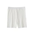 thumbnail image 2 of Amidoa Solid Color Girl Shorts High Waisted Leggings Elastic Waist Casual Cotton Summer Shorts,White,3-4Years, 2 of 7