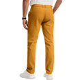 thumbnail image 4 of Mens Quick Dry Straight Leg Trousers Golf Dress Pants Slim Fit Casual Work Bottoms Orange 3XL, 4 of 7