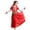 Red, variant on uikmnh Girls Traditional Dance Performance Outfit with Flowing Skirt for Stage Ethnic Belly Dance Color:Yellow,Size:2-3 Years