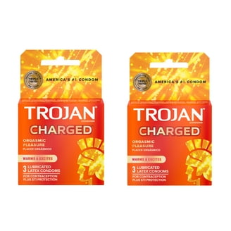 Trojan Fire & Ice Premium Lubricated Latex Condoms, Warming Tingling  Sensations