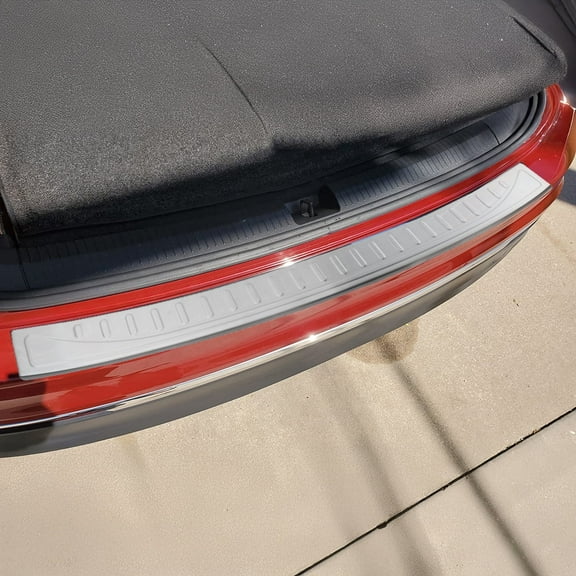 OMAC Rear Bumper Sill Cover Protector for VW Tiguan 2018-2024 Brushed Stainless Steel