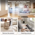 thumbnail image 5 of FREE VILLAGE 37 Inches Bladeless Tower Fan with Remote for Bedroom with 12H Timer,90°Oscillation Standing Floor Fans that Blow Cold Air,39 dB Ultra Quiet Small Cooling Fans for Office - White, 5 of 8
