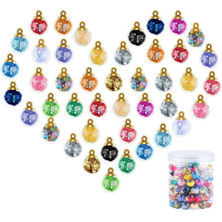 108 Pieces 16 mm Colorful Glass Ball Pendant Crystal Glass Ball 