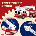 thumbnail image 2 of 4 Packs Fire Truck Toy Rescue Helicopter, Police Car, Fire Truck, Ambulance Friction Powered Toys for Toddlers, Toys Gift for Age 3-12, 2 of 6