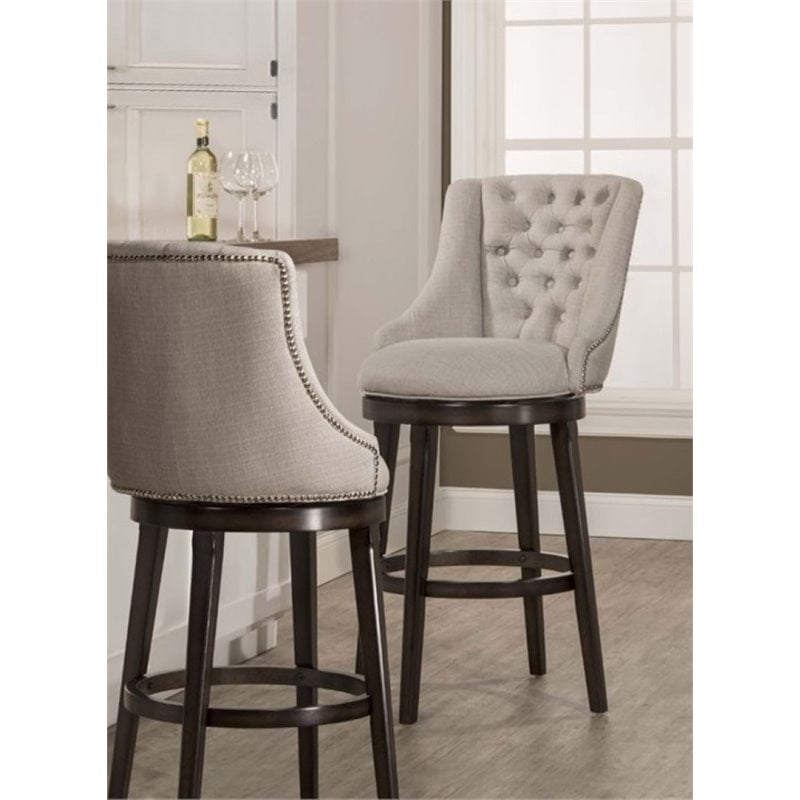 Bowery Hill 30 Swivel Bar Stool In Cream Canada Bowery Hill 30 Swivel Bar Stool In Cream