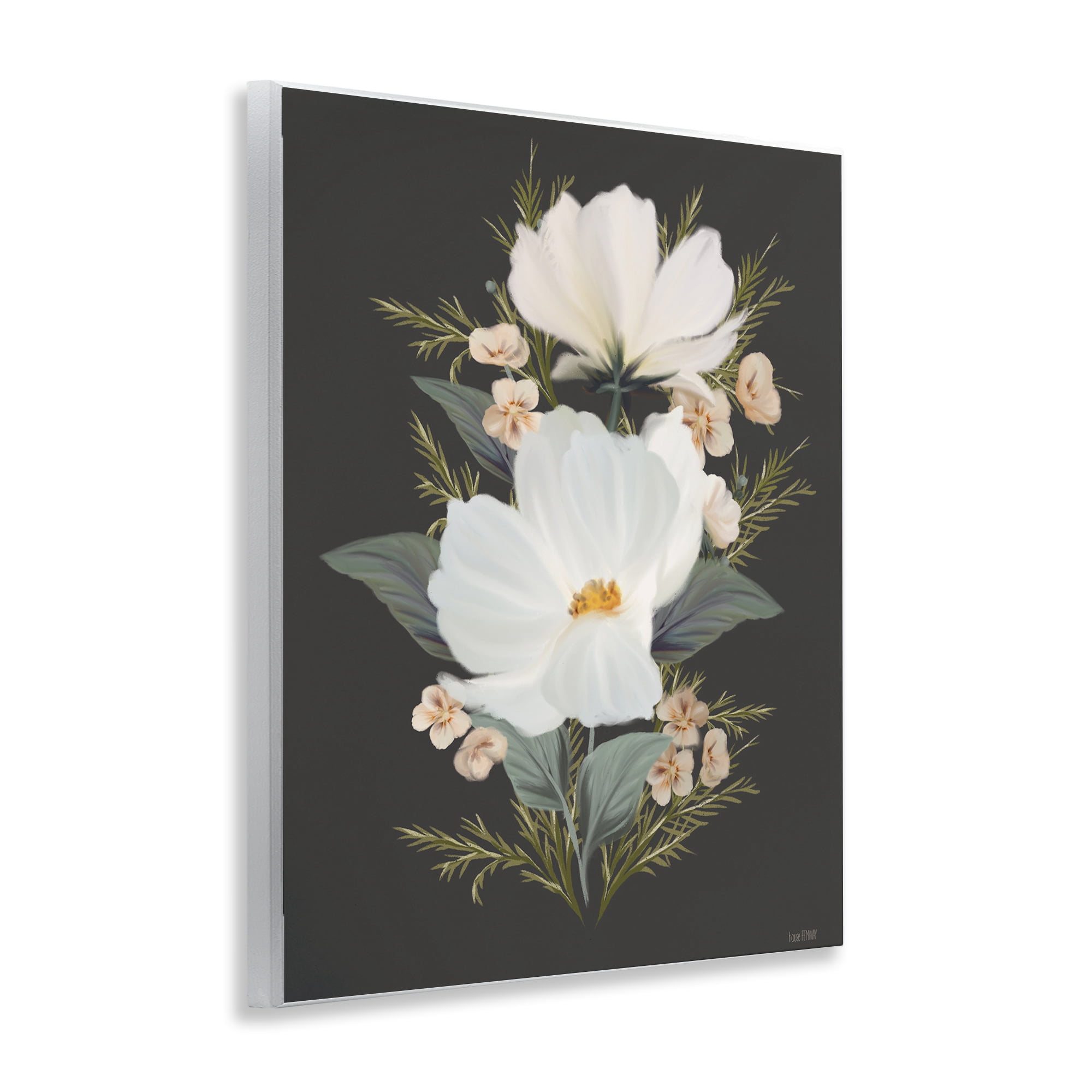 Stupell Industries Lace Cosmos Flowers Wall Plaque Art, design by House Fenway