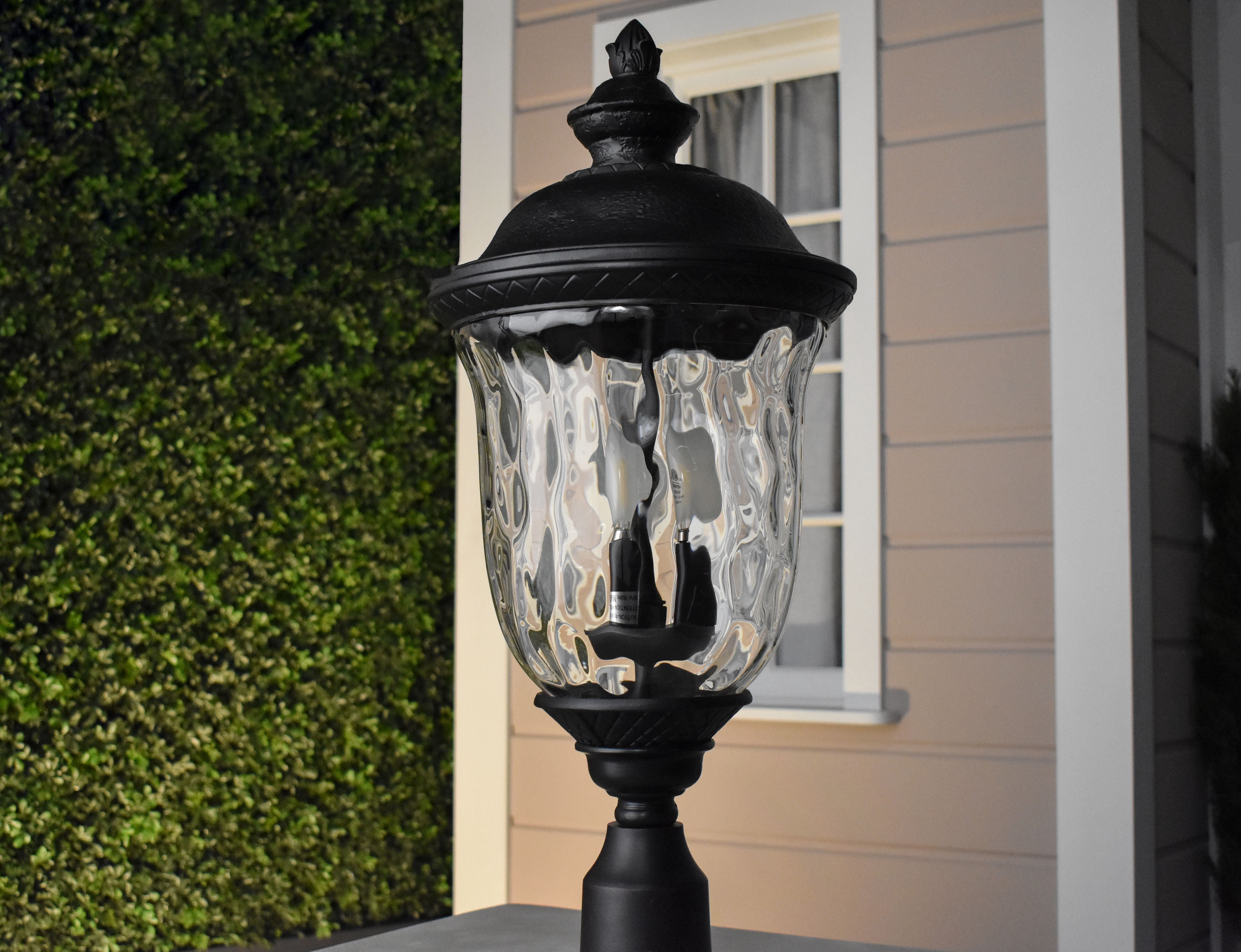 Open Box Maxim Carriage House DC One Light 19-Inch Outdoor Post Light - Oriental Bronze - 3426WGOB