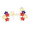 Toteaglile Red Blue And White Three Color Five Pointed Star LED Light String Decoration