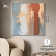 thumbnail image 5 of Coastal Rust I Canvas Boho Golden Art by Art Remedy, Silver Frame, 40 x 40, 5 of 7