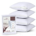 thumbnail image 6 of CIRCLESHOME Throw Pillow Protectors - 100% Cotton Breathable Pillowcases - 16 X 16 Square Pillowcases - Protects Pillows from Dirt, Dust and Debris (Square Pillow - 4 Pack- 16x16), 6 of 9