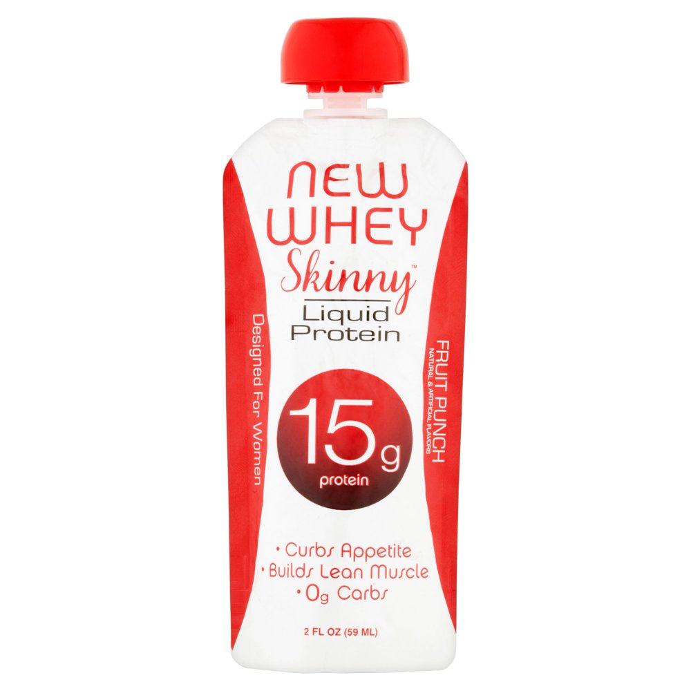 New Whey Skinny Liquid Protein, Fruit Punch, 2 fl oz