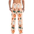 thumbnail image 4 of FORMRS Mens Pajama Pants with Pockets Sleepwear Lounge Bottoms Sizes S-2XL, Pink Fall Coffee, 4 of 7
