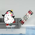 thumbnail image 2 of Reloj de pared,Reloj de pared silencioso y decorativo que no hace tictac,Reloj de pared silencioso de pingüino pequeño Reloj de madera,Camino de mesa navideño,Camino de mesa navideño de, 2 of 8