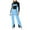 A01-A-Sky Blue, variant on Kids Waterproof Snow Bib Overalls Toddler Adjustable Strap Design Comfortable Winter Ski Wear(A01-Black,8-9 Years)
