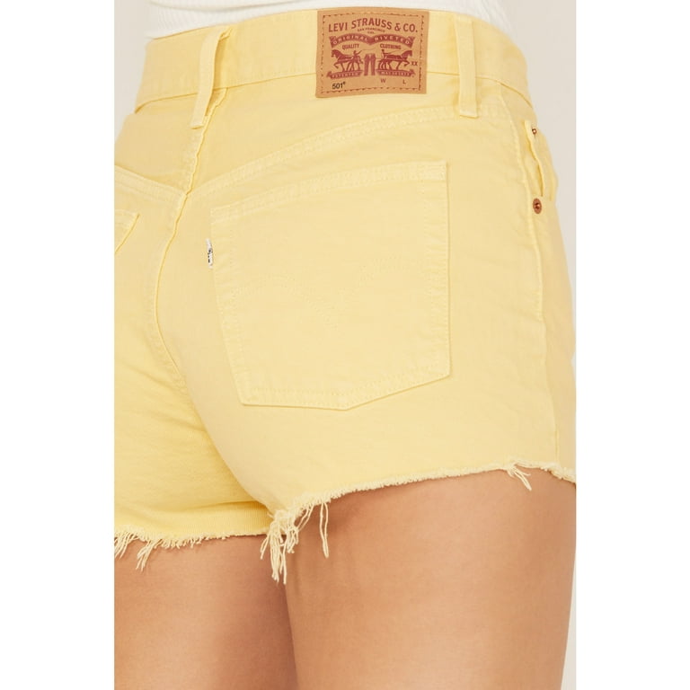 Yellow levi hotsell shorts