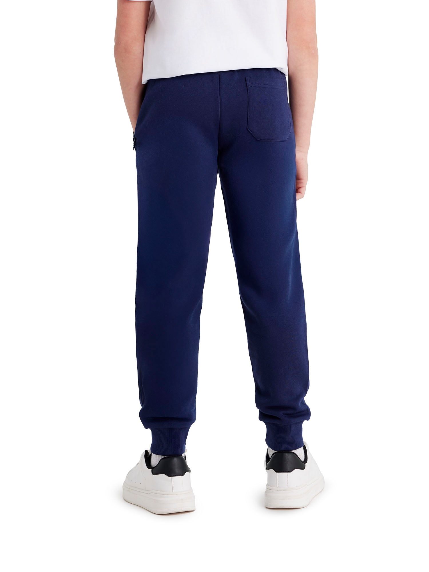 U.S. Polo Assn. Boys Fleece Jogger Pant Zip Pocket, Sizes 4-18