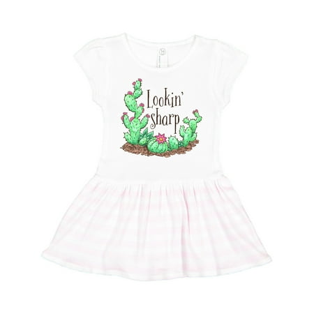 

Inktastic Lookin Sharp Cacti and Succulents Gift Toddler Girl Dress