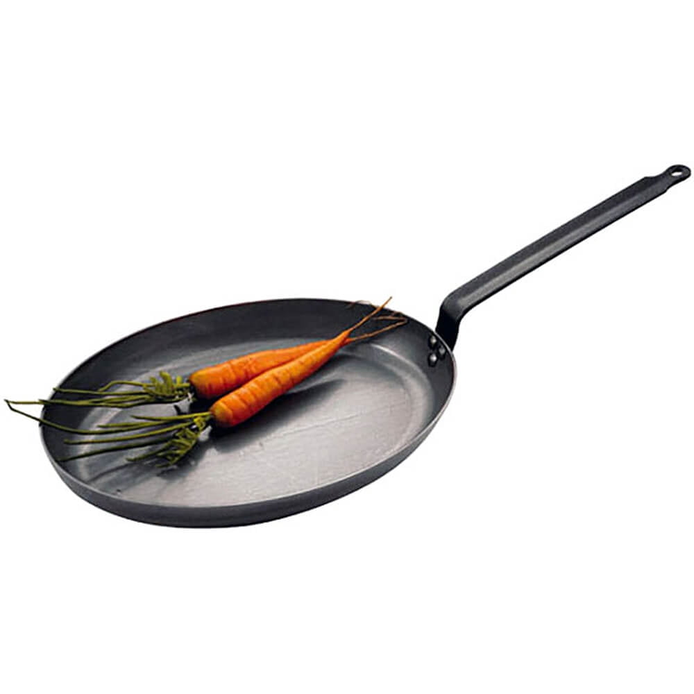 de Buyer Carbon Steel Oval Frying Pan, 9", Black, 4171936