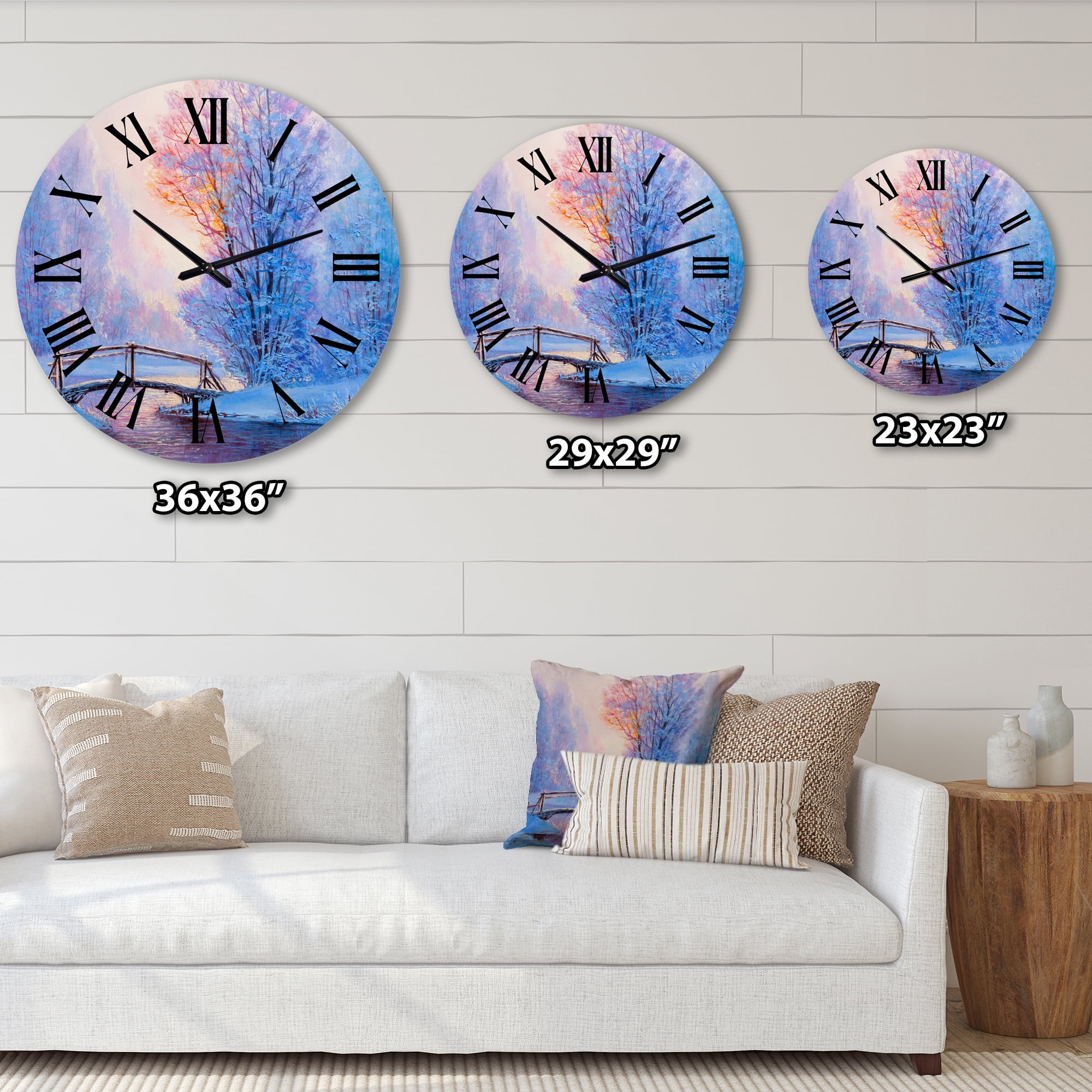 Designart 1 in Quartz Wall Clock