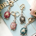 thumbnail image 2 of Wioihee Lucky Turtle Colorful Opal Rhinestone Plating Women Car/Bag Keychain Purse Charm, 2 of 2