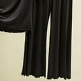 thumbnail image 3 of yillto Women Lounge Sets 2 Piece Short Sleeve Shirts Tops and Loose Pants Lightweight Summer Sleepwear Set, 3 of 5