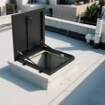 thumbnail image 6 of Durable Roof Access Door, 19.7x19.7in Aluminum Alloy, High-Temp Baked Paint & Round Edges, Ideal for Residential/Industrial Buildings, 6 of 17
