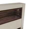 thumbnail image 3 of Castle Place Contemporary Twin Daybed with Built-in LED Lights and Trundle, Warm Grey, 3 of 9