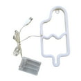 thumbnail image 2 of Deyuer LED Neon Light Creative Shape USB/Battery Operated Flicker Free Ice Cream Neon Sign Lamp Wall Art Decoration, 2 of 7