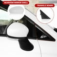 thumbnail image 3 of Rearview Mirror Cover Cap For Fiat 500 500C Rearview Heated Wing Mirror Rear Mirror Triangle Trim Plate 735596884 1SJ85KX7AA Left Mirror Glass, 3 of 6