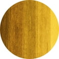 thumbnail image 1 of Ahgly Company Indoor Round Abstract Yellow Modern Area Rugs, 8' Round, 1 of 4