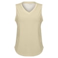 thumbnail image 4 of Uooqdmx Womens Tank Tops Loose Fit, V Neck Tank Tops for Women, Sleeveless Tops for Women, Basic Tank Tops for Women, Loose Tank Tops for Women, Beige L, 4 of 5