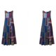 thumbnail image 2 of Minnieouse Vestido estampado Vestido maxi sin mangas Vestido de verano estilo bohemio Vestido maxi sin mangas O-cuello Cintura alta Type3 NO3, 2 of 6
