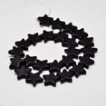 thumbnail image 2 of Dyed Synthetic Turquoise Bead Strands Star Black 12x12x5mm Hole: 1mm about 42pcs/strand 15.6 inch, 2 of 2