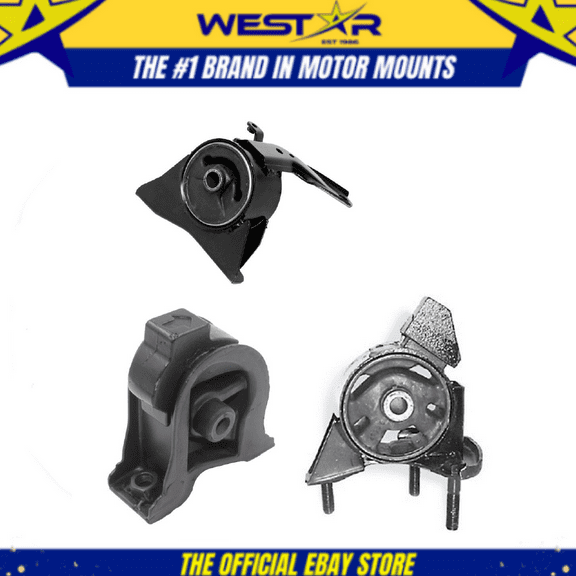 Motor Mount Set 3PCS for 1993 - 1997 Toyota Corolla 1.6L / 1.8L for Manual Trans