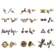 thumbnail image 1 of Pendientes Bioworld Harry Potter con símbolos de Hogwarts para mujer, 1 of 2
