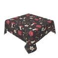 thumbnail image 2 of Wukai Fly Agaric and Flowers Waterproof Tablecloth for Kitchen Dining, Fits Square Tables for 2-4 Seats -54"x54", 2 of 7
