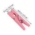 thumbnail image 2 of Minkissy 200pcs Photo Hanging Clips for Organizing Pictures Wood Material in Pink, 2 of 5