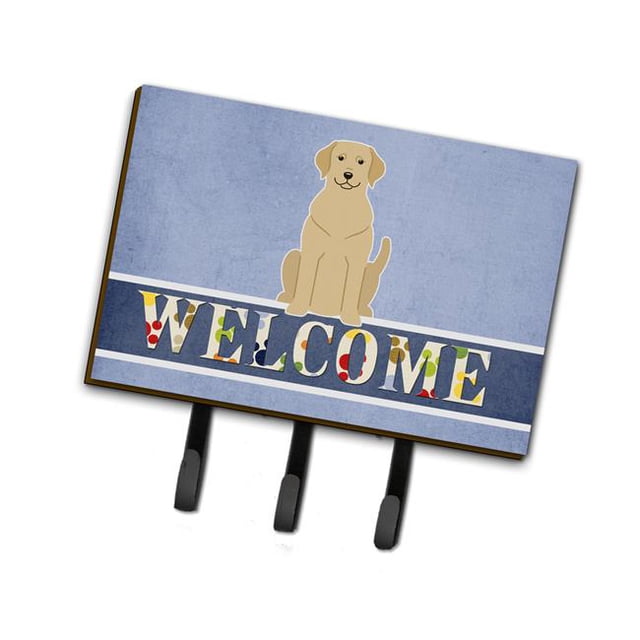 Carolines Treasures BB5636TH68 Yellow Labrador Welcome Leash or Key Holder