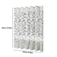 thumbnail image 3 of Guanhe Shower Curtain Sets Bath Thickened Bathroom Shower Curtain Printed Waterproof Rain Curtain Waterproof Partition Shower Curtain Cloth 71''x71'', 3 of 7