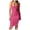 Hot Pink, variant on Vedolay Summer Dresses for Women Women’s Summer Casual Loose Sleeveless Spaghetti Strap Asymmetric Tiered Beach Maxi Long Dress,Gray XXL