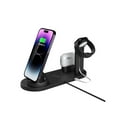 thumbnail image 5 of 4-in-1 Wireless Charger 15W Fast Charging Compatible with Phones, Watches, Earphones Charging Dock Desktop Stand, Black, 5 of 8